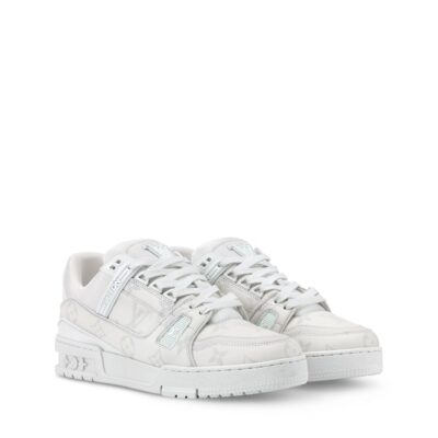 Trainer Sneaker White Canvas Monogram
