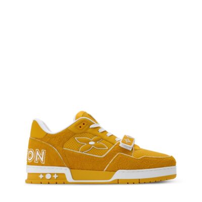 Trainer Sneaker Yellow Hairy suede 1