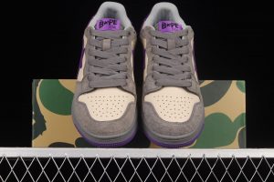 A Bathing Ape Bape Court Sta Mist Grey Royal Purple 5