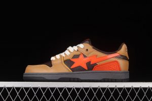 A Bathing Ape Bape Sk8 Sta Brown Orange 2