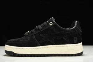 A Bathing Ape Bape Sta Black Suede 1