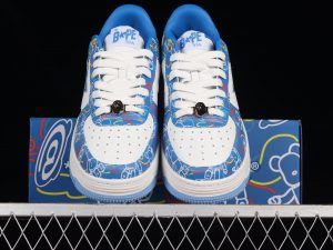 A Bathing Ape Bape Sta Medicom Toy Bearbrick Camo Blue 5