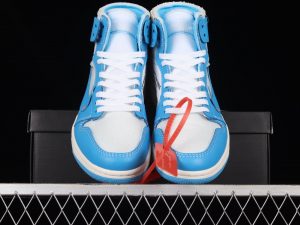 Air Jordan 1 Retro High Off White University Blue 4
