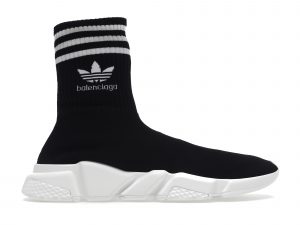 ßalenciaga x adidas Speed Trainer Black White