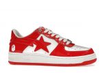 Bape Sta Patent Leather White Red