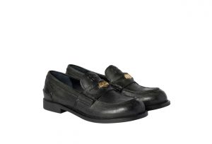 Calfskin penny loafers Black 1.jpg