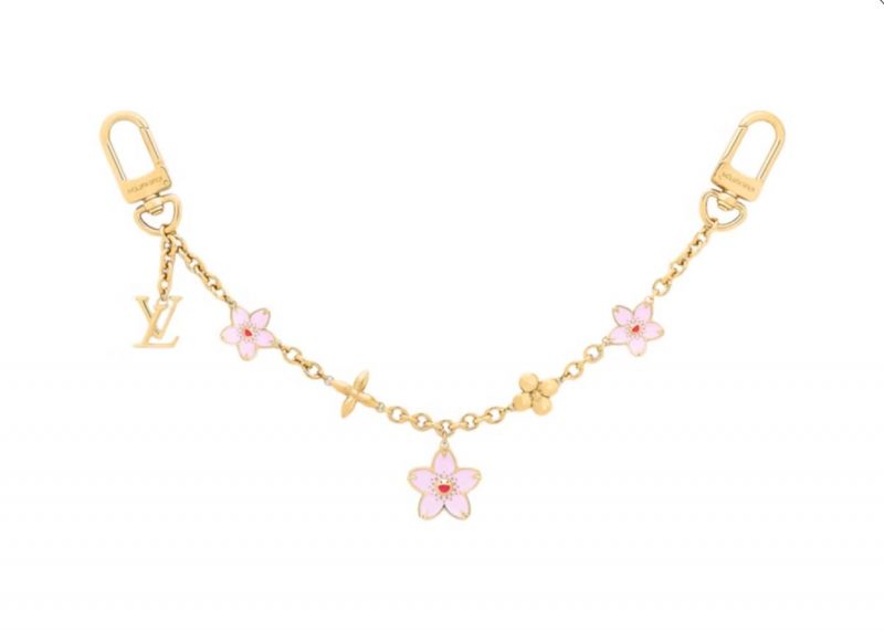 Cherry Blossom Bag Chain Gold