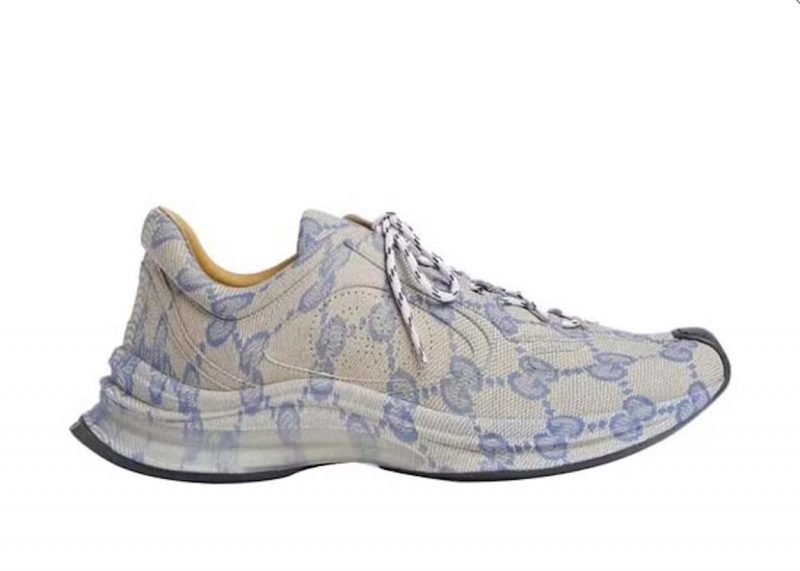 GG Monogram Run Sneaker Beige Blue