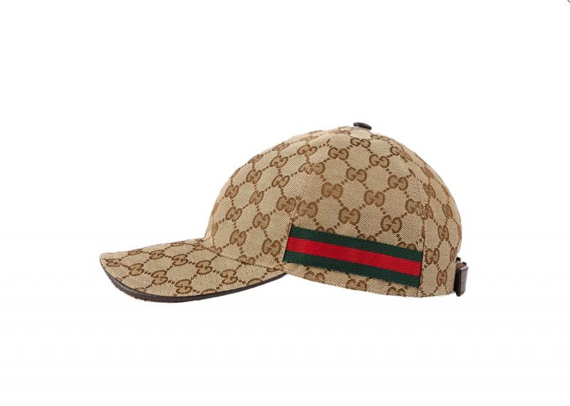 GG canvas baseball hat with Web