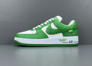 Louis Vuittоп Nike Air Force 1 Low By Virgil Abloh White Green 1