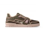 Louis Vuittоп Trainer Monogram Raffia Brown