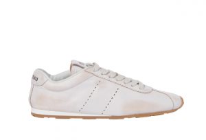 Plume bleached nappa leather sneakers White.jpg