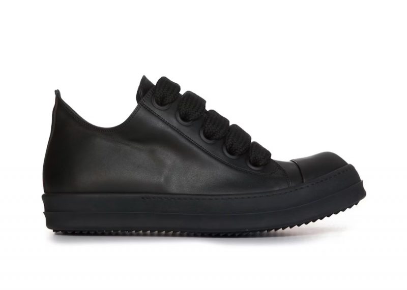 Rick Owens Lido Jumbo Laced Low Black