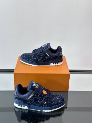 Trainer Monogram Tuffetage Denim Blue 3