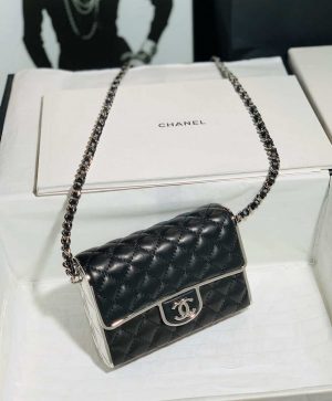 chanel 22a small evening bag limited edition black lambskin 002 luxibags.ru .jpg