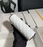 chanel 22a small evening bag limited edition white lambskin slivery 006 luxibags.ru .jpg