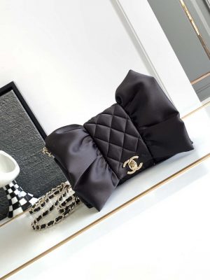 chanel 23a satin bow evening bag black 001 luxibags.ru .jpg