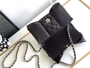 chanel 23a satin bow evening bag black 007 luxibags.ru .jpg
