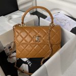chanel 24c trendy cc flap bag with top handle lambskin bag a92236 orange gold 001 luxibags.ru .jpg