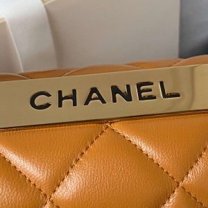 chanel 24c trendy cc flap bag with top handle lambskin bag a92236 orange gold 004 luxibags.ru .jpg