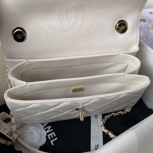 chanel 24c trendy cc flap bag with top handle lambskin bag a92236 white gold 007 luxibags.ru .jpg