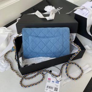 chanel ap0250 wallet on chain lambskin a33814 blue 02 luxibags.ru .jpg