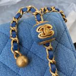 chanel ap0250 wallet on chain lambskin a33814 blue 04 luxibags.ru .jpg