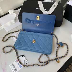 chanel ap0250 wallet on chain lambskin a33814 blue 06 luxibags.ru .jpg