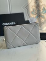 chanel ap1059 pouche lambskin bag wallet card holder gray 02 luxibags.ru .jpg
