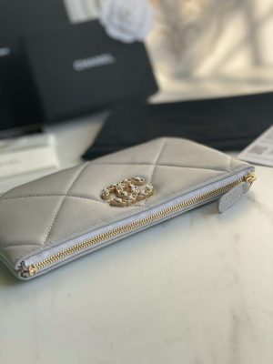 chanel ap1059 pouche lambskin bag wallet card holder gray 03 luxibags.ru .jpg