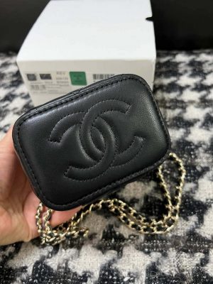 chanel ap1447 small vanity with chain calfskin black 003 luxibags.ru .jpg