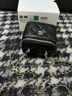 chanel ap1447 small vanity with chain calfskin black 008 luxibags.ru .jpg