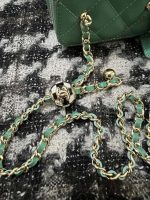 chanel ap1447 small vanity with chain calfskin green 006 luxibags.ru .jpg