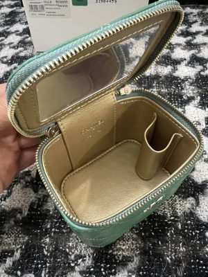 chanel ap1447 small vanity with chain calfskin green 007 luxibags.ru .jpg