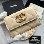 chanel ap1790 19 flap card holder shiny lambskin gold tone ruthenium finish metal beige 003 luxibags.ru .jpg