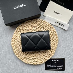chanel ap1790 19 flap card holder shiny lambskin gold tone ruthenium finish metal black 002 luxibags.ru .jpg