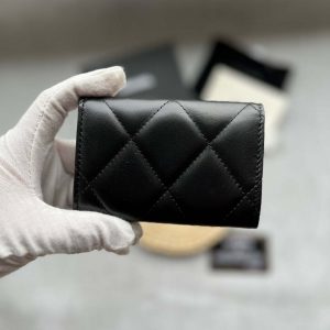 chanel ap1790 19 flap card holder shiny lambskin gold tone ruthenium finish metal black 004 luxibags.ru .jpg