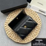 chanel ap1790 19 flap card holder shiny lambskin gold tone ruthenium finish metal black 007 luxibags.ru .jpg