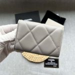 chanel ap1790 19 flap card holder shiny lambskin gold tone ruthenium finish metal gray 004 luxibags.ru .jpg