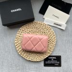 chanel ap1790 19 flap card holder shiny lambskin gold tone ruthenium finish metal pink 002 luxibags.ru .jpg