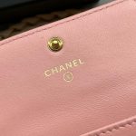 chanel ap1790 19 flap card holder shiny lambskin gold tone ruthenium finish metal pink 008 luxibags.ru .jpg