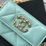 chanel ap1790 19 flap card holder shiny lambskin gold tone ruthenium finish metal rblue 006 luxibags.ru .jpg