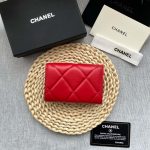 chanel ap1790 19 flap card holder shiny lambskin gold tone ruthenium finish metal red 002 luxibags.ru .jpg