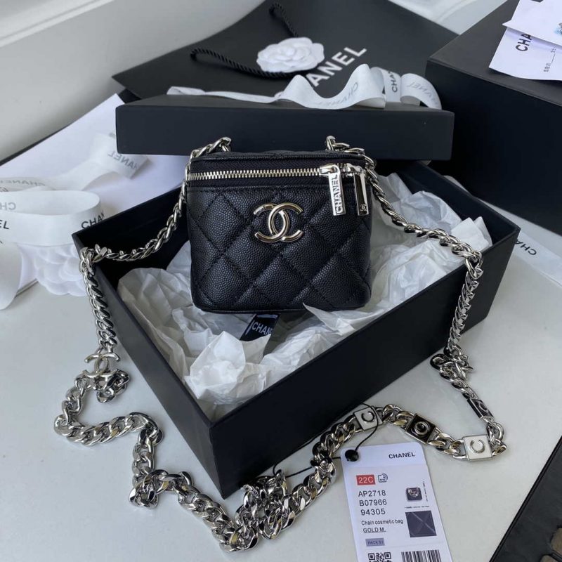 chanel ap2718 small vanity with chain calfskin black 001 luxibags.ru .jpg
