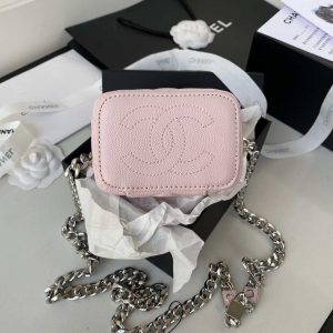 chanel ap2718 small vanity with chain calfskin pink 006 luxibags.ru .jpg