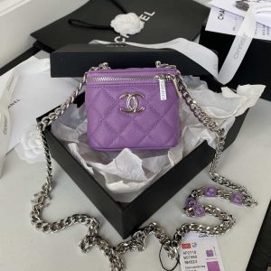 chanel ap2718 small vanity with chain calfskin purple 001 luxibags.ru .jpg