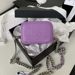 chanel ap2718 small vanity with chain calfskin purple 006 luxibags.ru .jpg