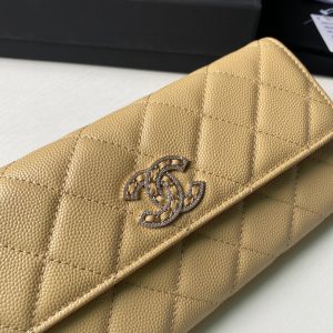 chanel ap2740 long flap wallet grained shiny calfskin apricot 06 luxibags.ru .jpg