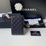 chanel ap2742 phone airpods pro case with chain grained shiny black 02 luxibags.ru .jpg
