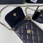 chanel ap2742 phone airpods pro case with chain grained shiny black 07 luxibags.ru .jpg